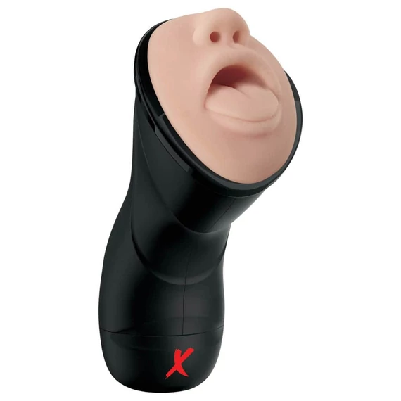 Deep Throat Vibrating Stroker Light/Black